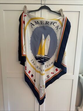 Commemorative 1995 America’s Cup silk twill scarf